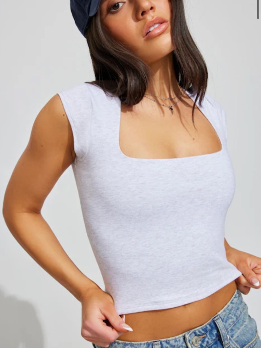 Garage Square Neck Crop Top